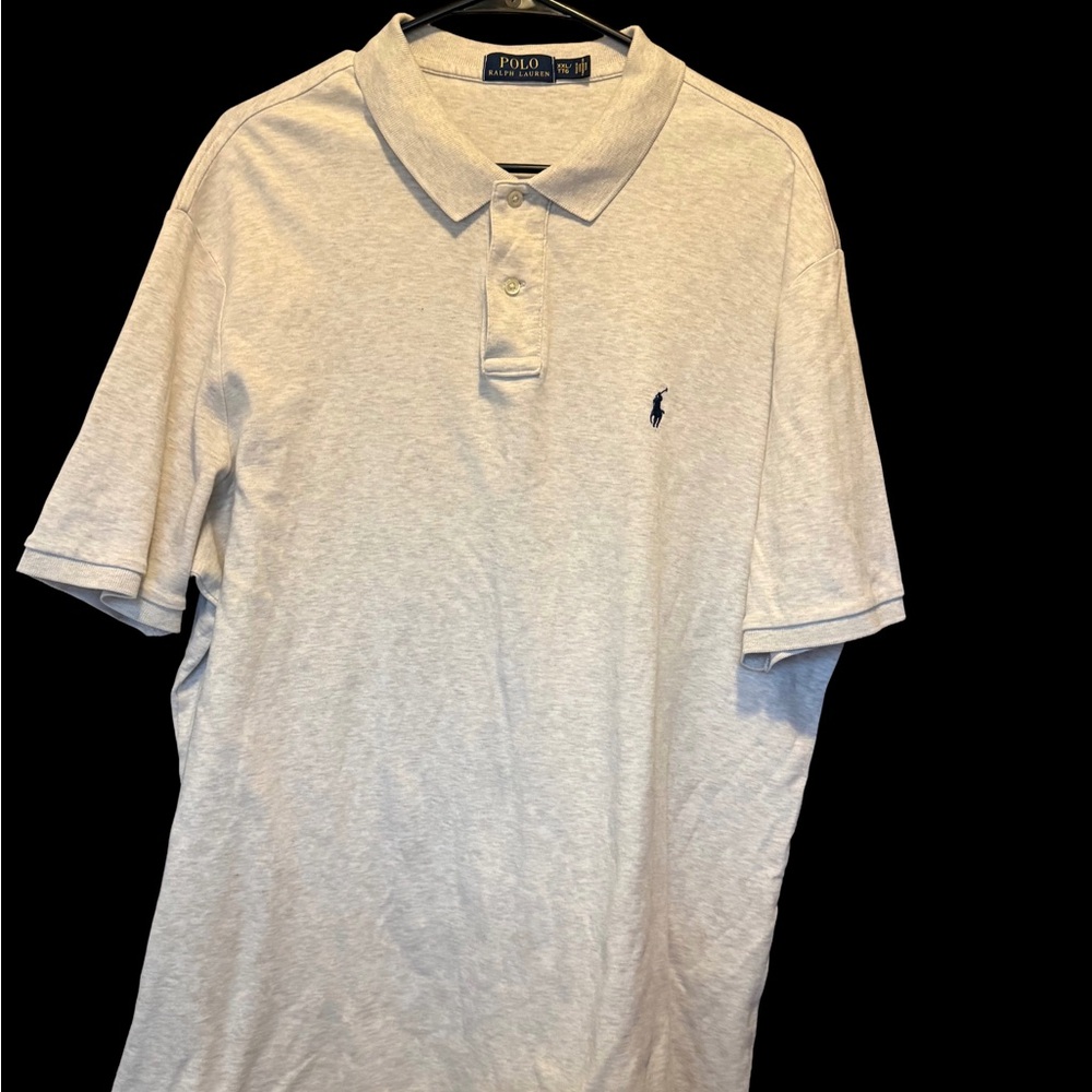 Ralph Lauren Men's Light Gray Polo Shirt